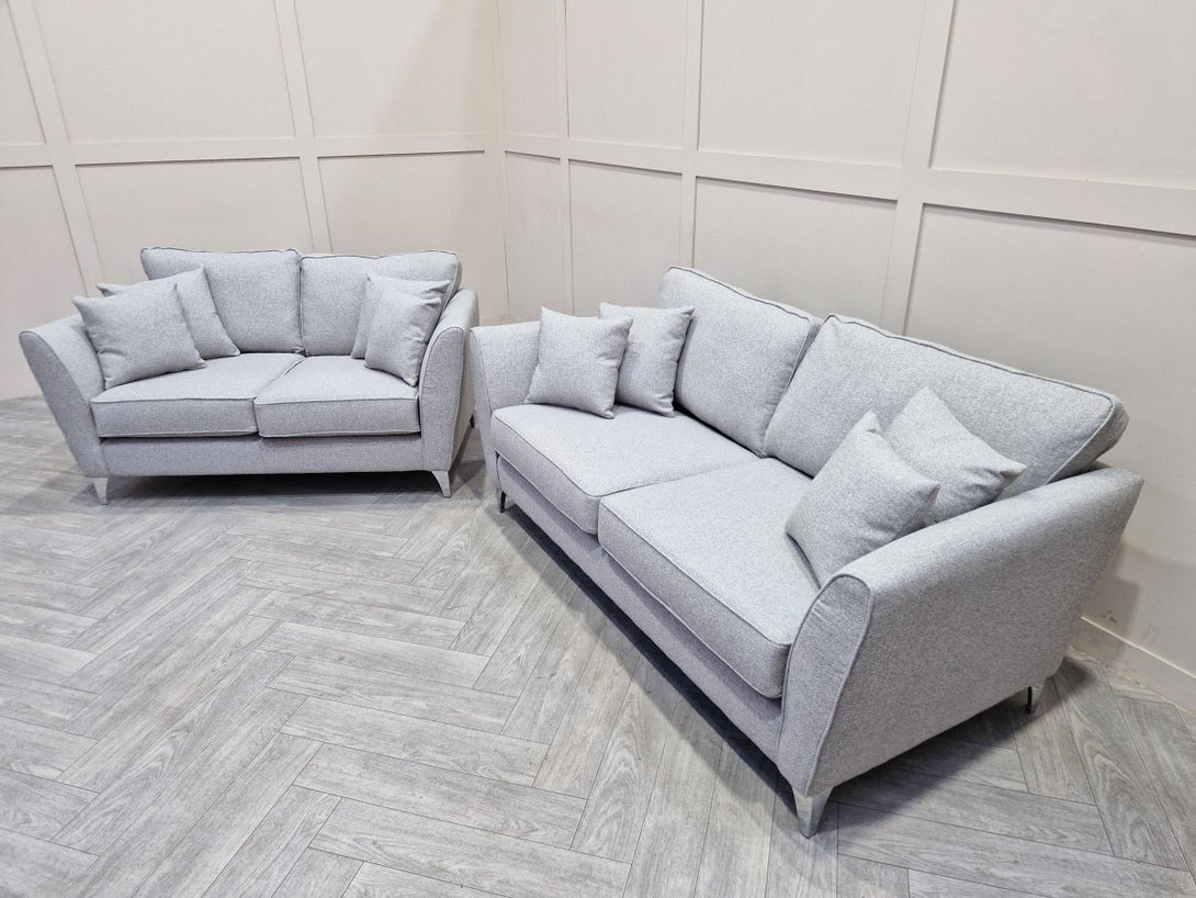 Canterbury 3 + 2 Seater Sofas, Ash Grey