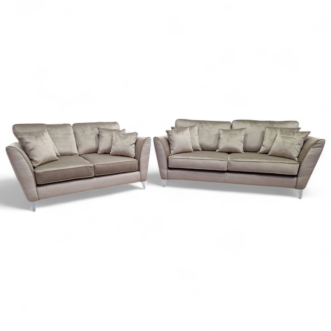 Canterbury 3 + 2 Seater Sofas, Malta Taupe