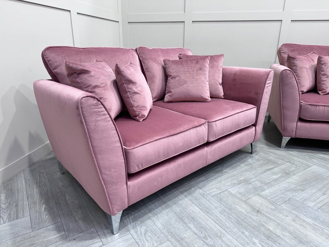 Canterbury 3 + 2 Seater Sofas, Recycled Toro Old Rose