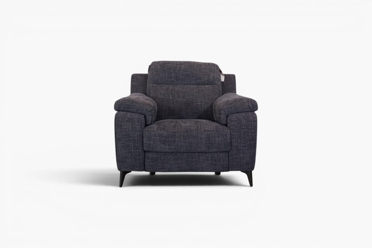 Capri Fabric Recliner Armchair, Denim Weave