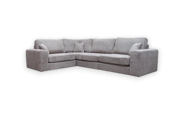 Carina LHF Modular Corner Sofa, Natural Teddy Boucle