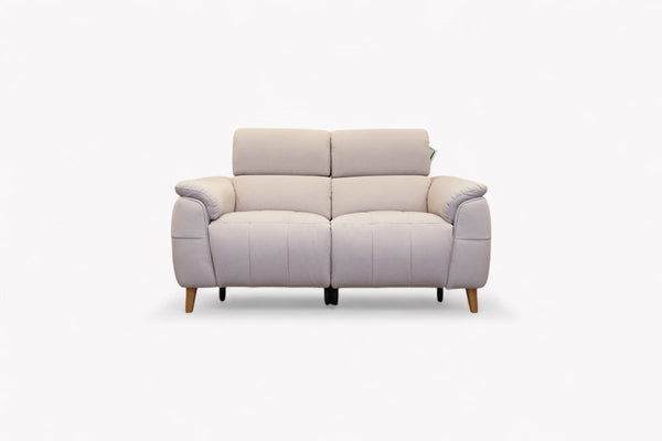 Cassius Small 2 Seater Fabric Sofa, Power Headrests / Power Recliner