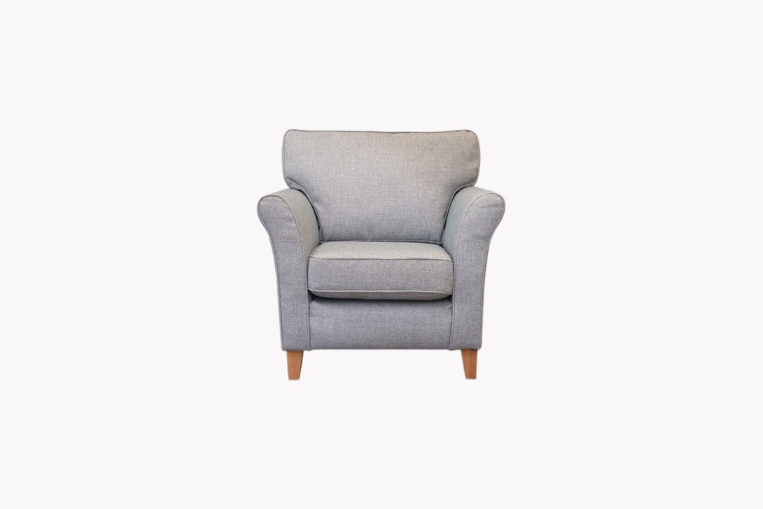 Charlotte II Armchair, Aquaclean Aston Blue
