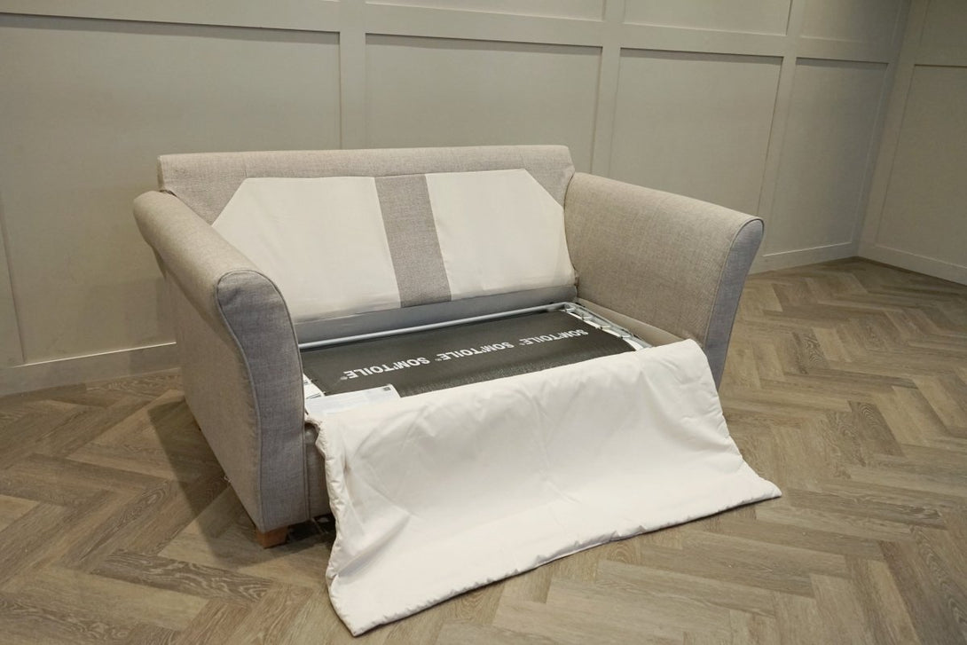 Charlotte II Fabric Sofa Bed, Aquaclean Aston Natural