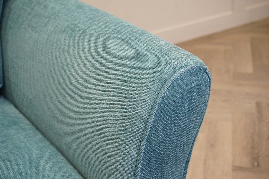 Charlotte II Fabric Sofa Bed, Easy Clean Chenille Teal