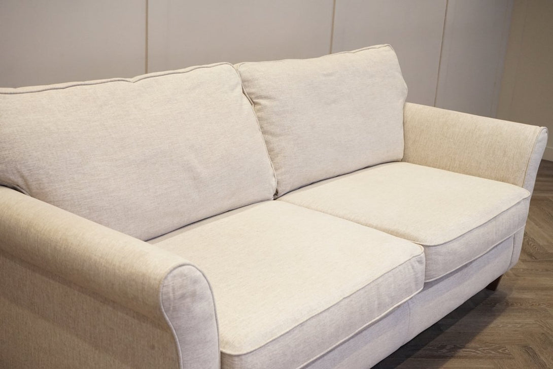 Charlotte II Grand 4 Seater Sofa, Aquaclean Connie Natural