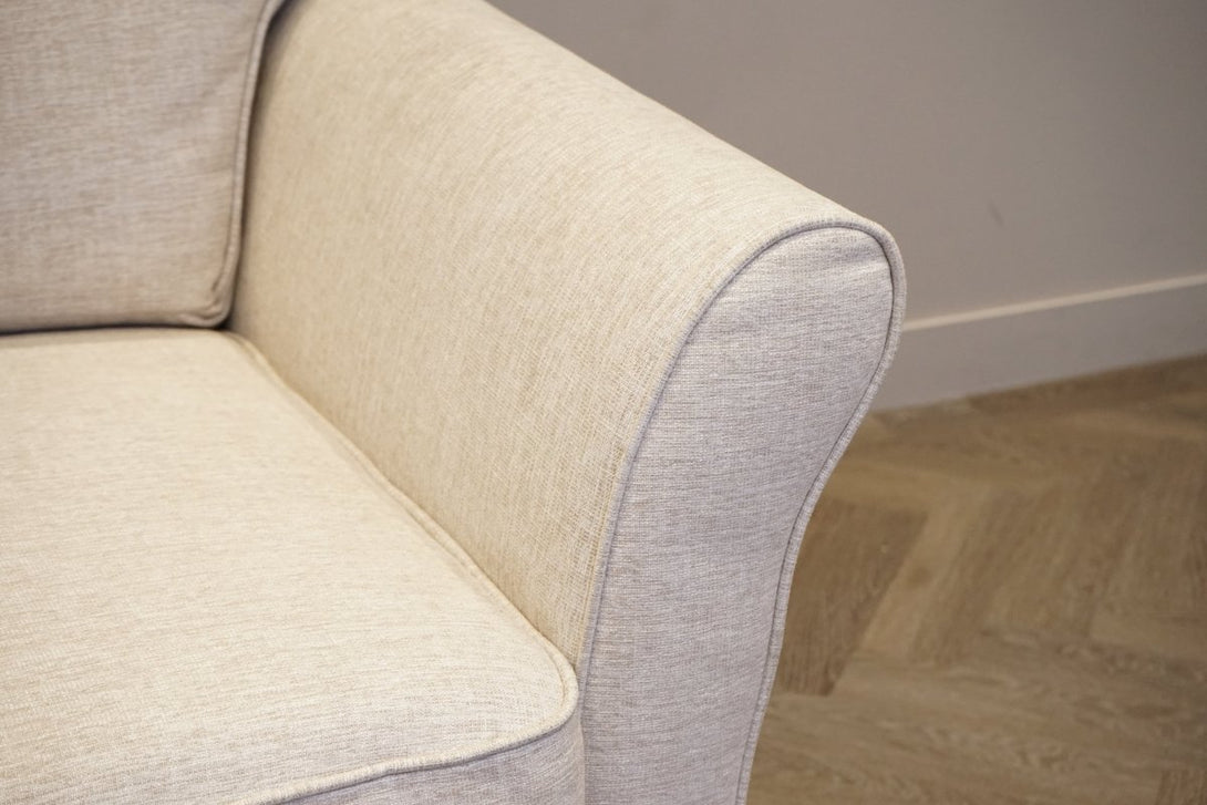 Charlotte II Grand 4 Seater Sofa, Aquaclean Connie Natural