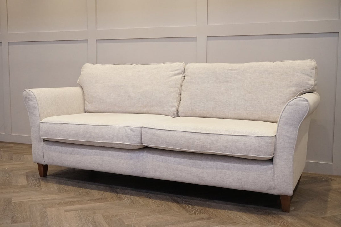 Charlotte II Grand 4 Seater Sofa, Aquaclean Connie Natural