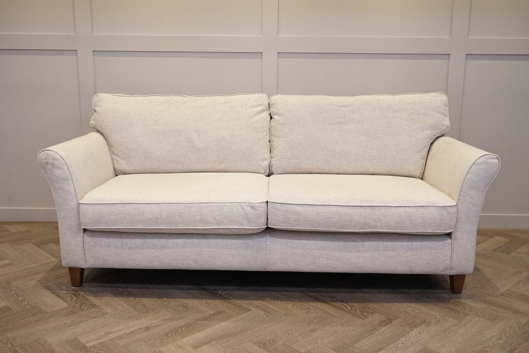 Charlotte II Grand 4 Seater Sofa, Aquaclean Connie Natural