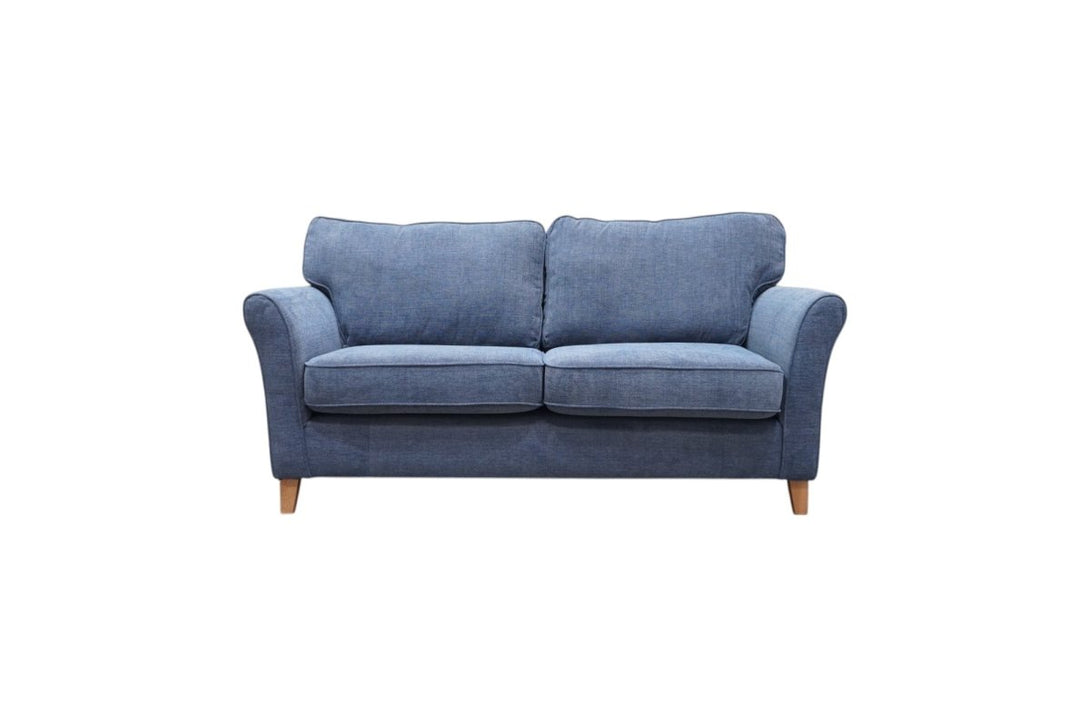 Charlotte II Large 3 Seater Sofa, Chunky Chenille Navy