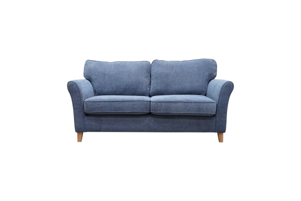 Charlotte II Large 3 Seater Sofa, Chunky Chenille Navy