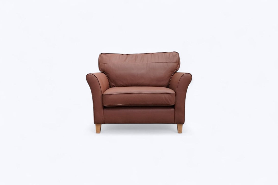 Charlotte II Leather Snuggler, Matt Chestnut
