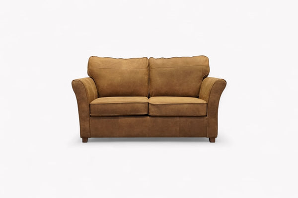 Charlotte II Leather Sofa Bed, Demetra Light Tan