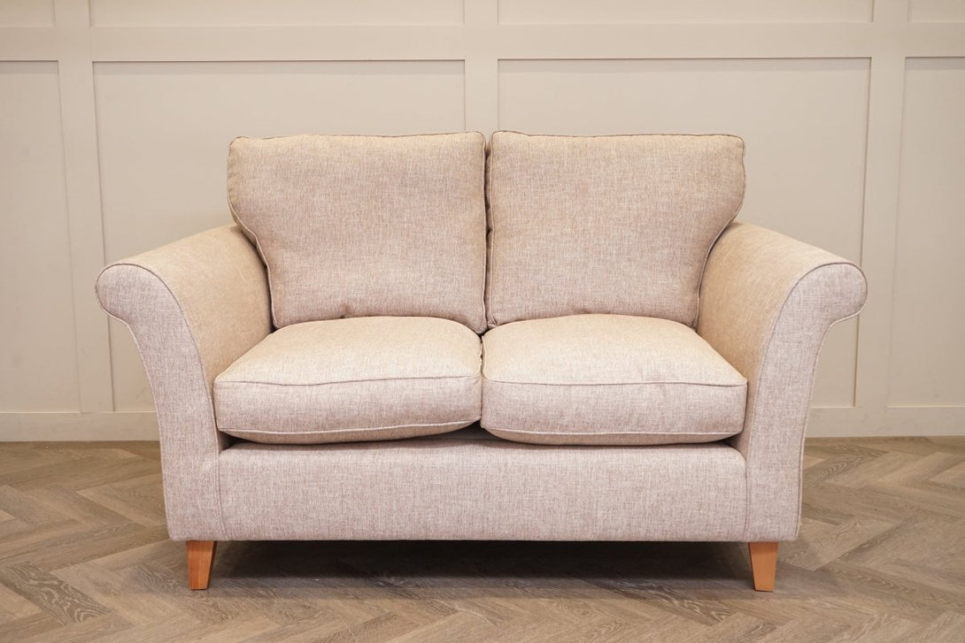 Charlotte II Small 2 Seater Sofa, Aquaclean Aston Natural