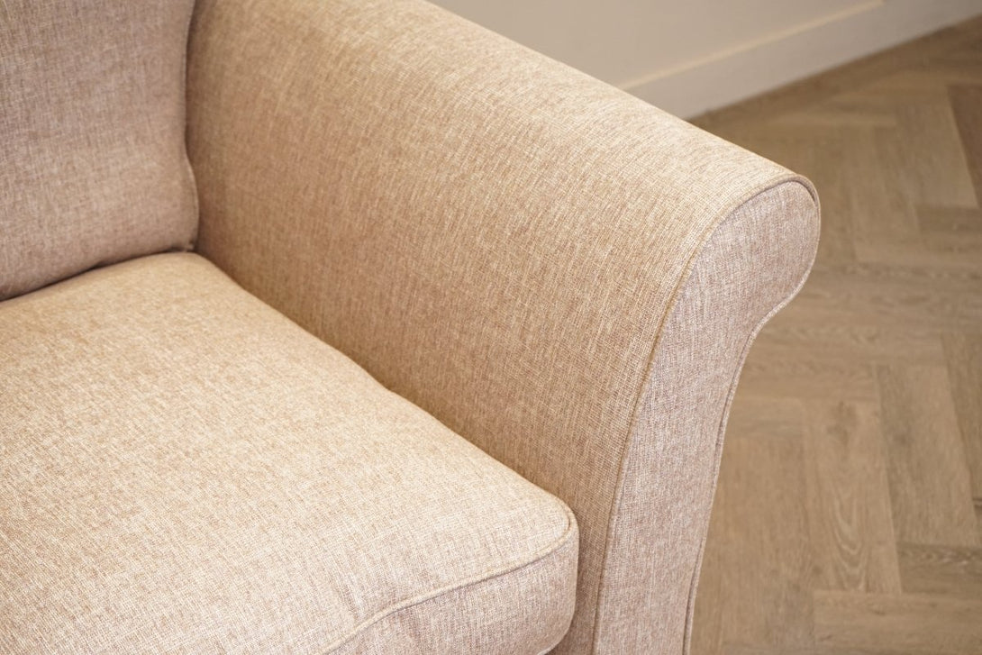 Charlotte II Small 2 Seater Sofa, Aquaclean Aston Natural