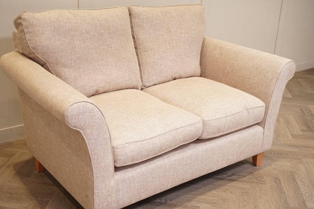 Charlotte II Small 2 Seater Sofa, Aquaclean Aston Natural