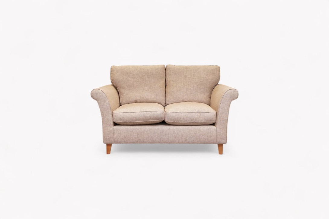 Charlotte II Small 2 Seater Sofa, Aquaclean Aston Natural