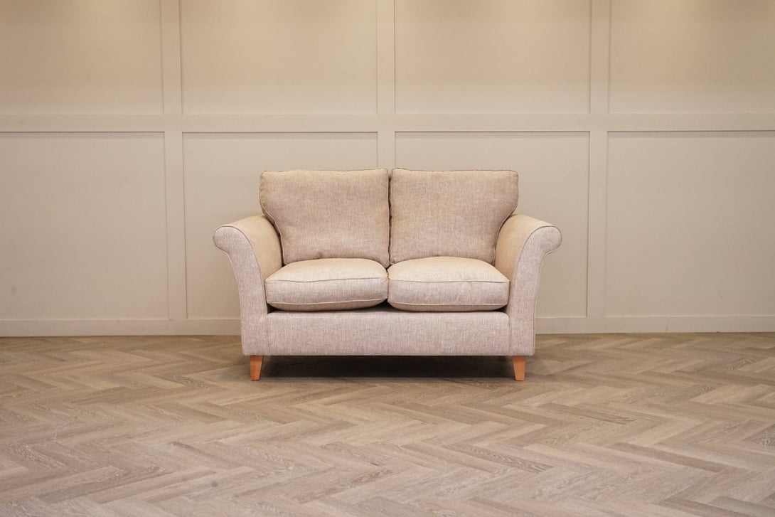 Charlotte II Small 2 Seater Sofa, Aquaclean Aston Natural