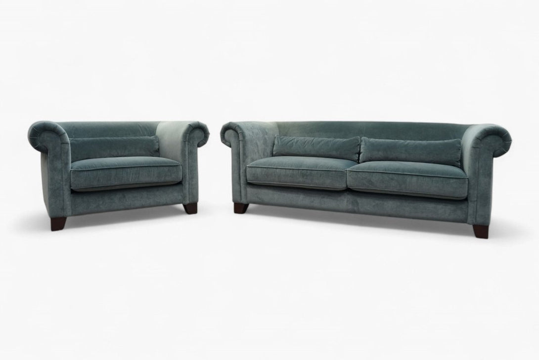 Chester 3 Seater & Snuggle Chair, Sage Green