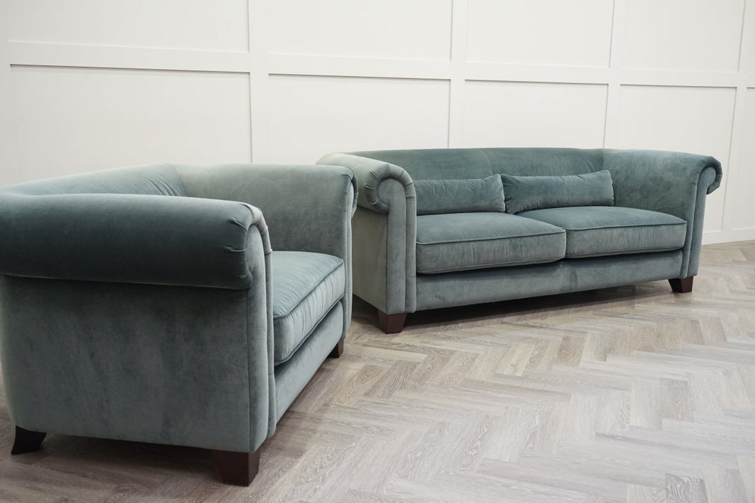 Chester 3 Seater & Snuggle Chair, Sage Green