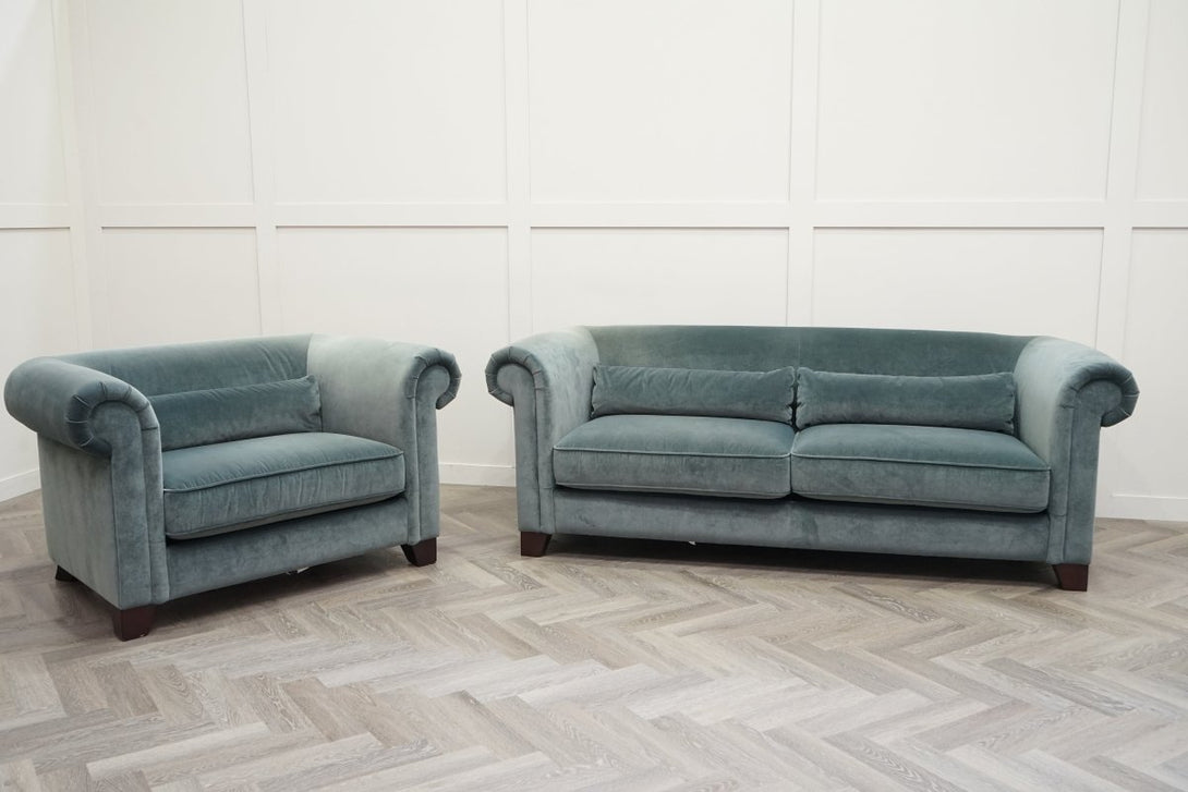 Chester 3 Seater & Snuggle Chair, Sage Green
