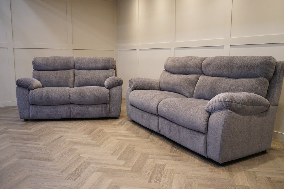 Cloud 3 + 2 Seater Sofa Set, Chenille Dark Grey