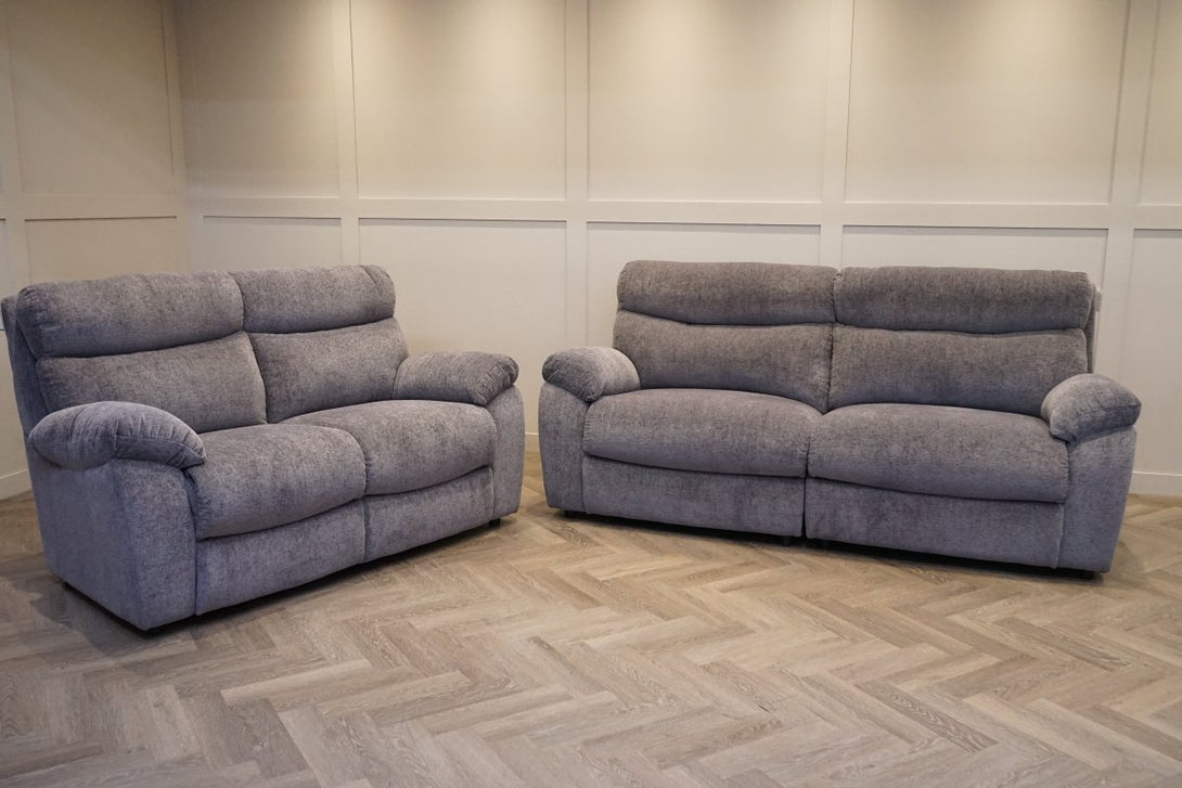 Cloud 3 + 2 Seater Sofa Set, Chenille Dark Grey