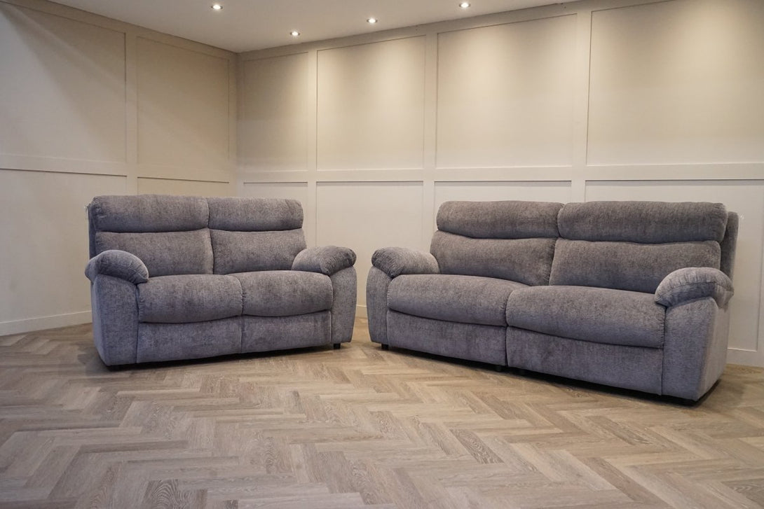 Cloud 3 + 2 Seater Sofa Set, Chenille Dark Grey
