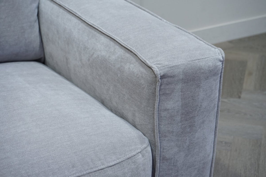 Como 2 Seater Fabric Sofa, Frost Grey