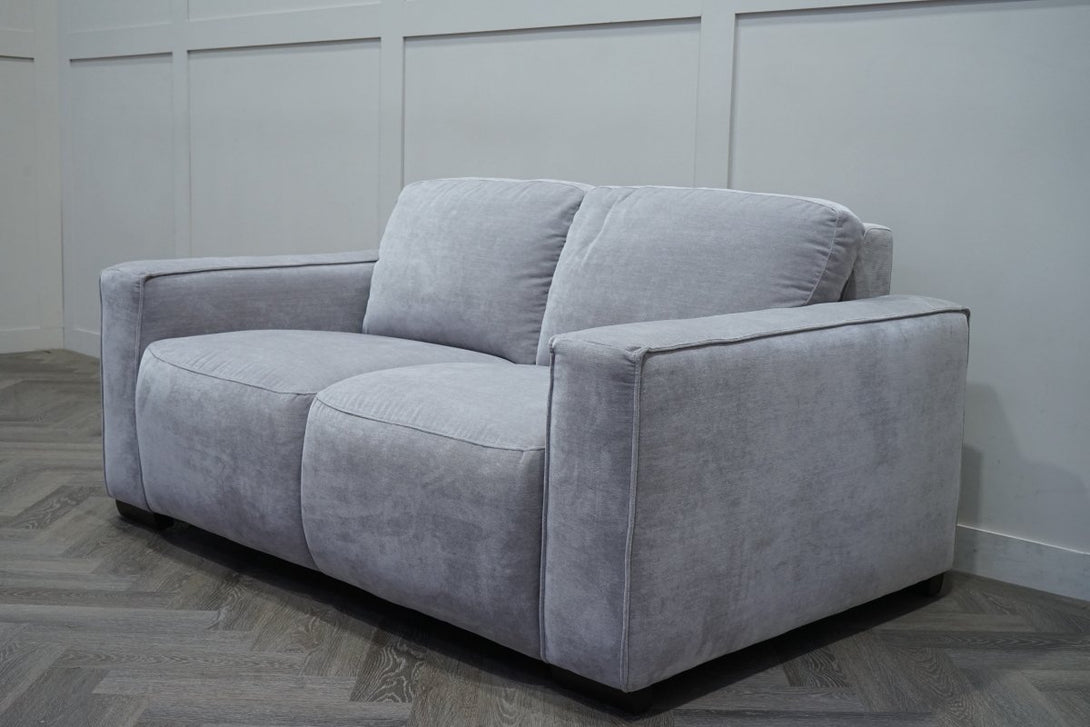 Como 2 Seater Fabric Sofa, Frost Grey