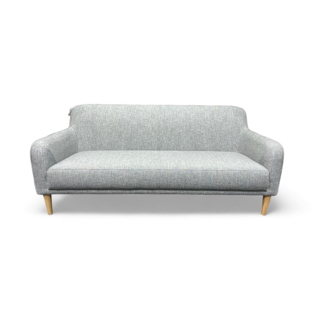 Compact Medium 2 Seater Sofa, Aquaclean Titan Pale Grey