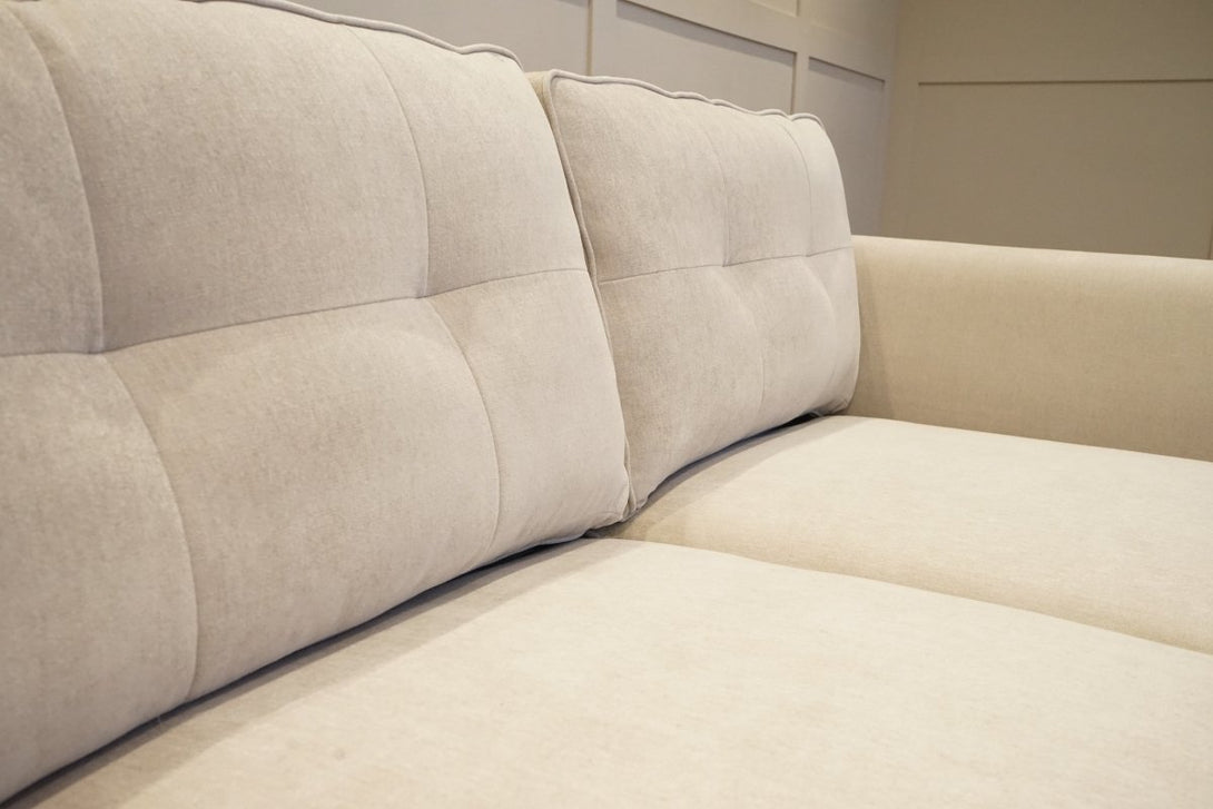 Conza Large 3 Seater Sofa, Aston Natural Linen