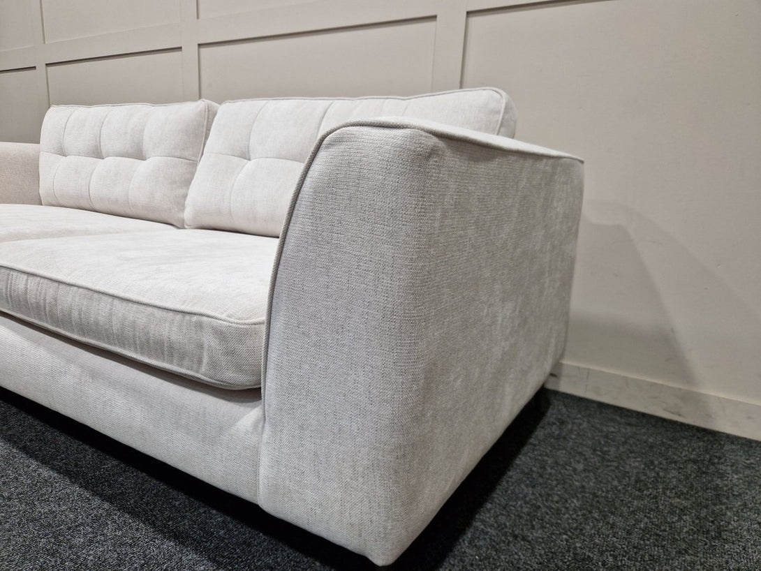 Conza Large 4 Seater Fabric Sofa & Cuddle Chair, Watson Mist