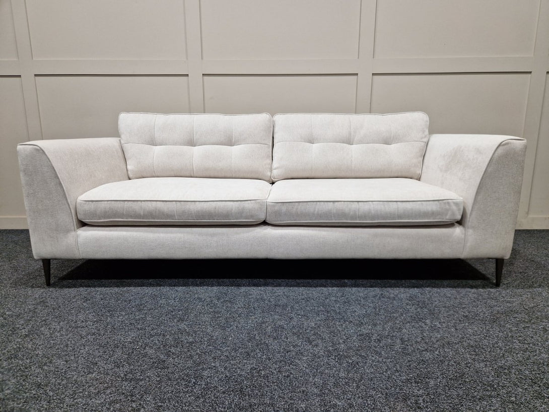 Conza Large 4 Seater Fabric Sofa & Cuddle Chair, Watson Mist
