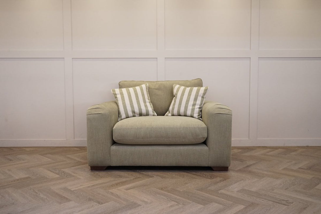 Cottage Large Cuddle Chair, Dusky Green