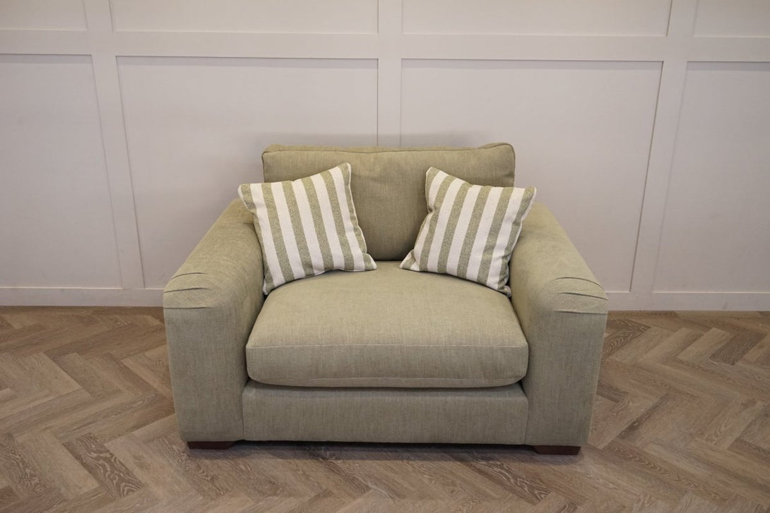 Cottage Large Cuddle Chair, Dusky Green