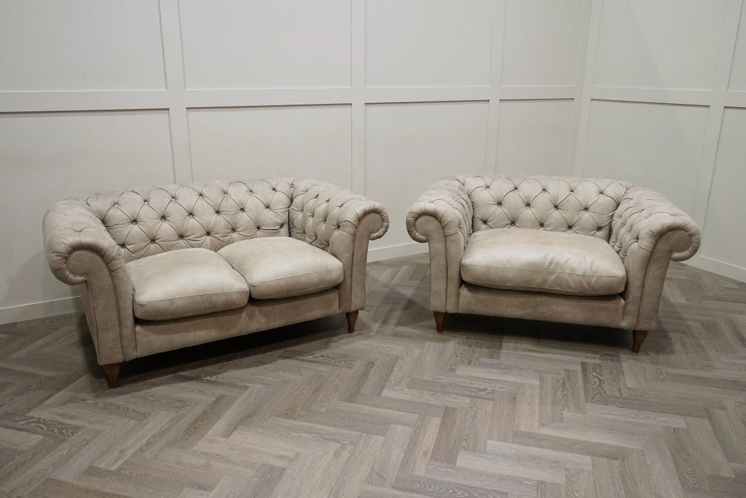 Cromwell 2 Seater Sofa & Snuggler, Demetra Grey