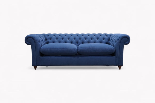 Cromwell Grand 4 Seater Sofa, Easy Clean Cotton Navy