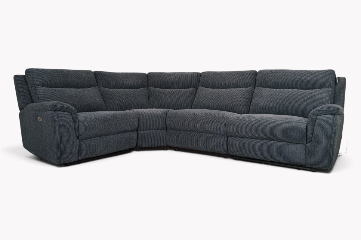 Cruise Modular LHF/RHF Power Reclining Corner Sofa, Coda Black