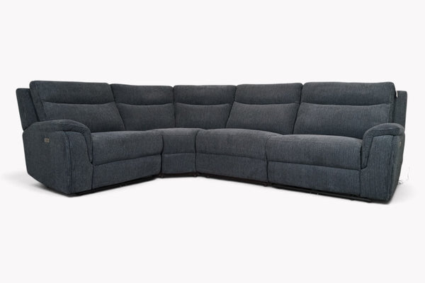 Cruise Modular LHF/RHF Power Reclining Corner Sofa, Coda Black