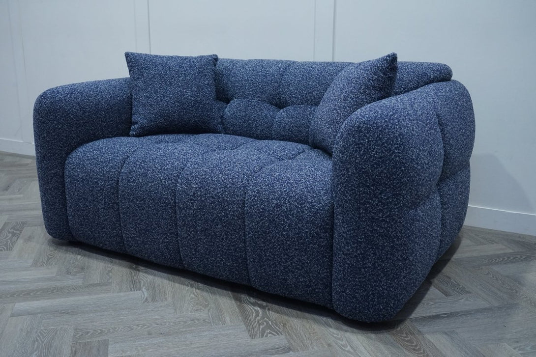 Dalton 2 Seater Sofa, Boucle Navy