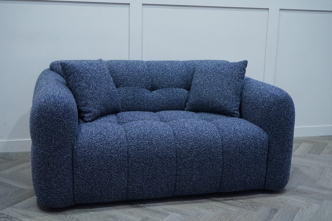 Dalton 2 Seater Sofa, Boucle Navy