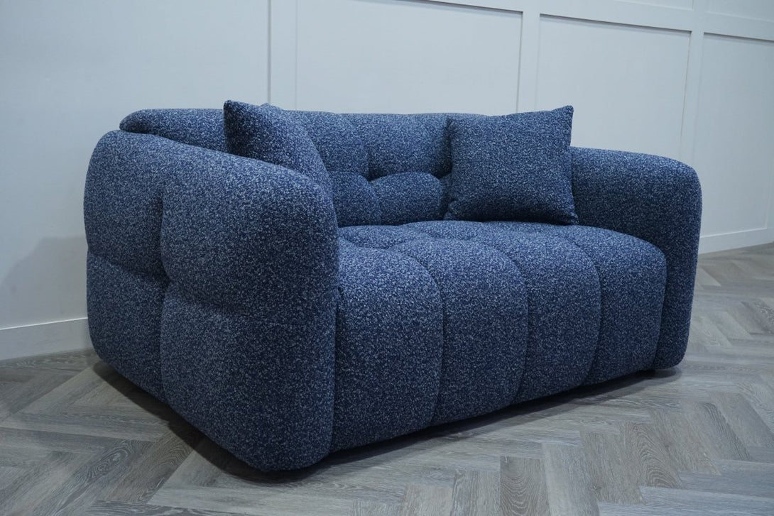 Dalton 2 Seater Sofa, Boucle Navy