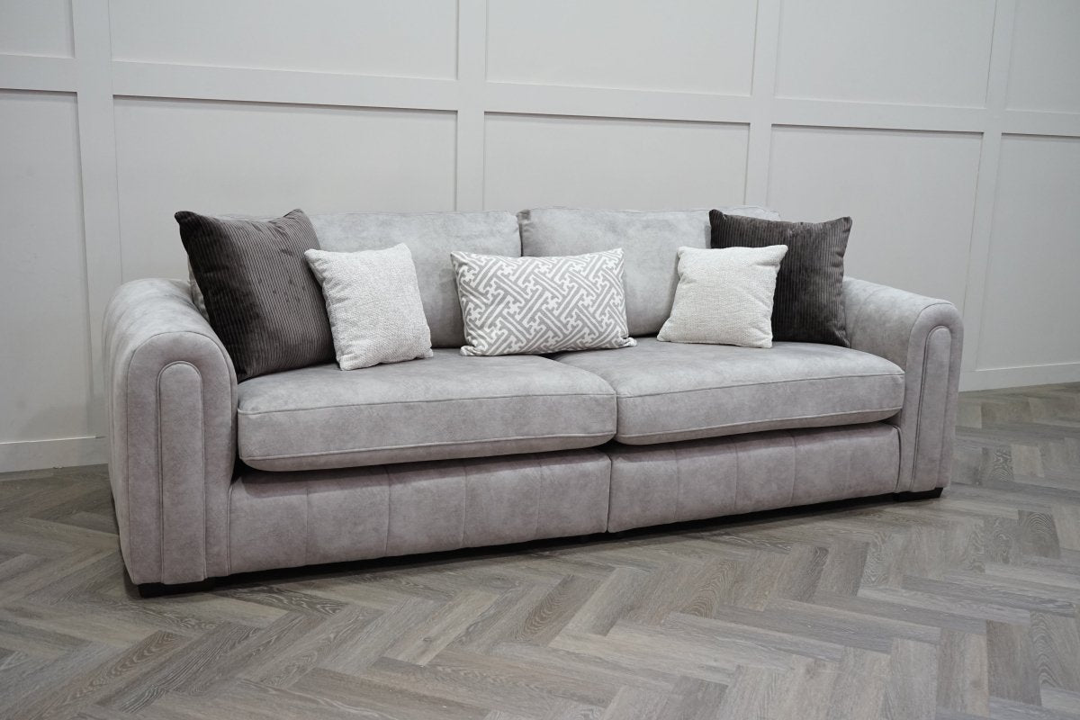Devine 4 Seater Split Sofa, Gemini Silver