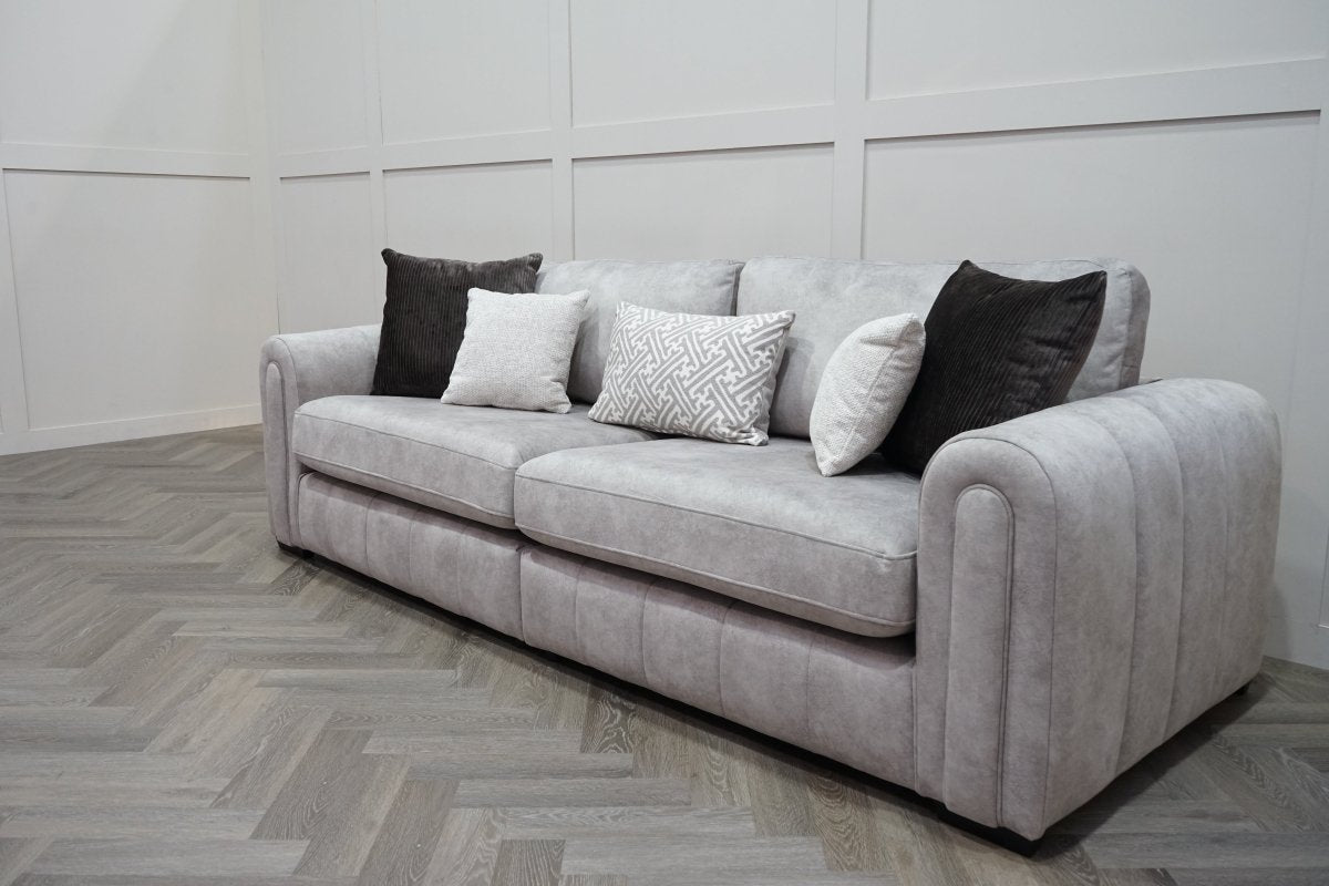 Devine 4 Seater Split Sofa, Gemini Silver