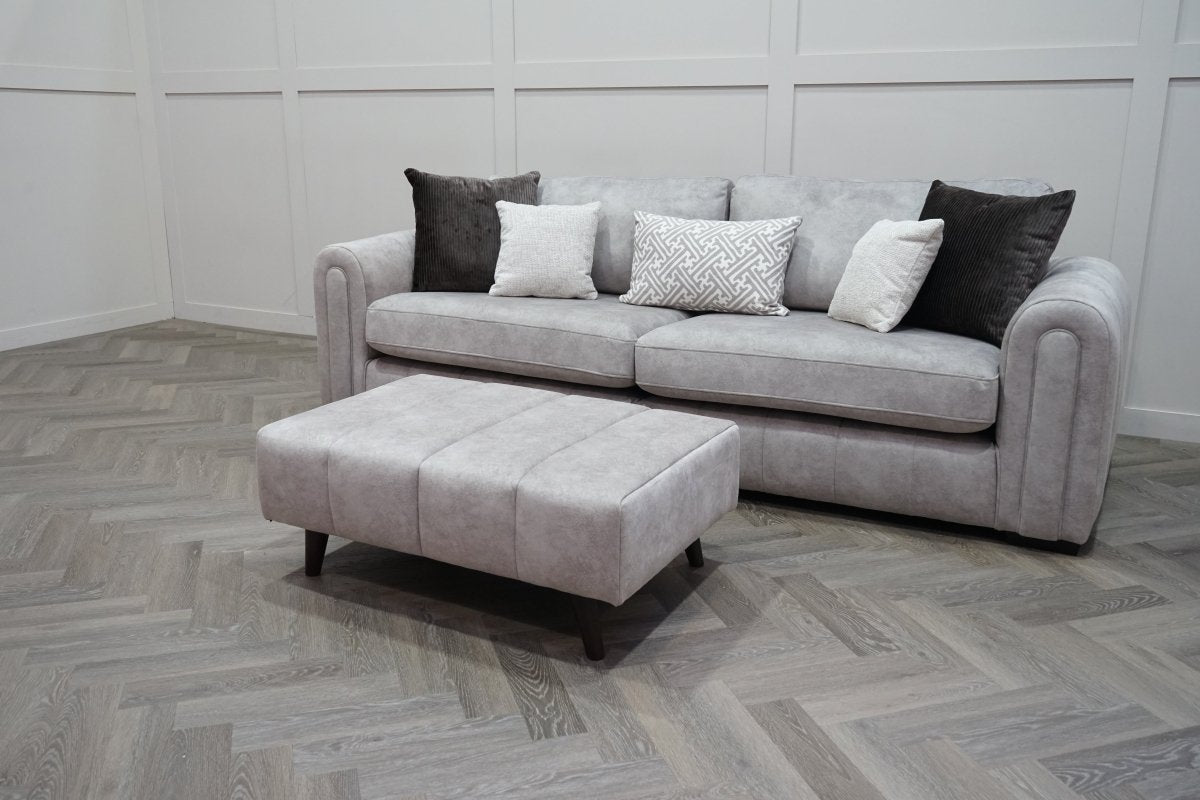 Devine 4 Seater Split Sofa, Gemini Silver