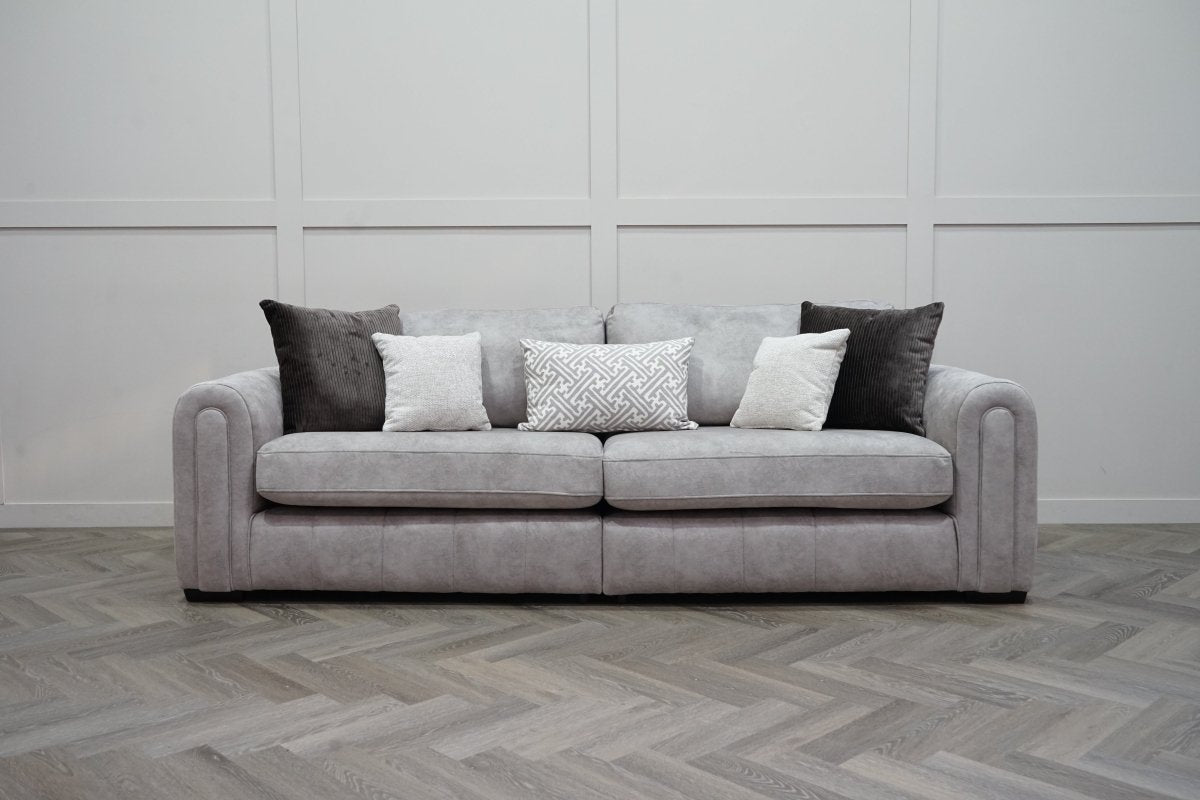 Devine 4 Seater Split Sofa, Gemini Silver