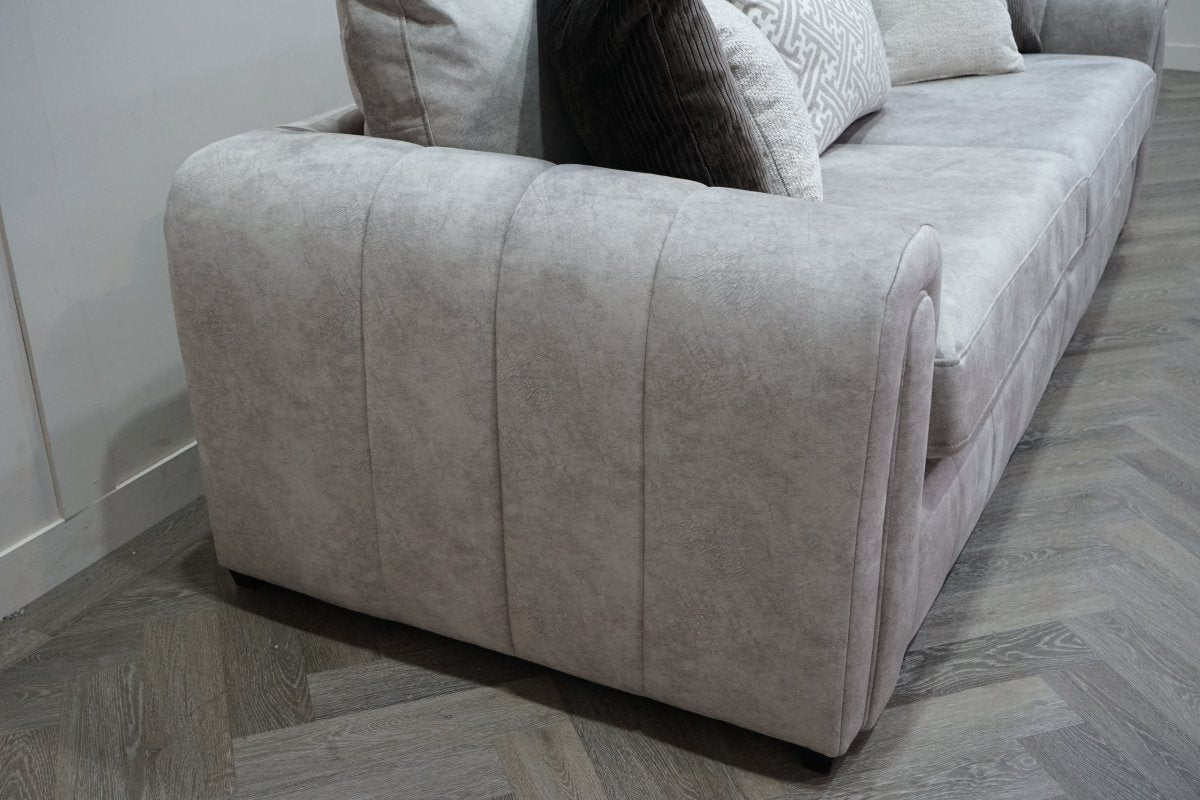 Devine 4 Seater Split Sofa, Gemini Silver