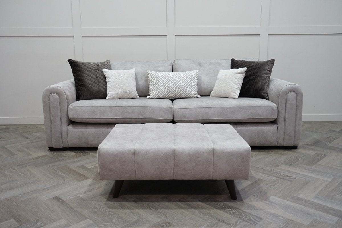 Devine 4 Seater Split Sofa, Gemini Silver