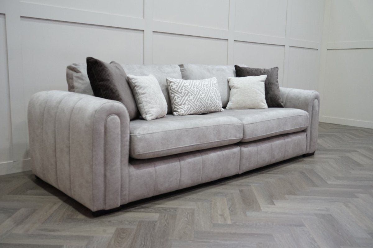 Devine 4 Seater Split Sofa, Gemini Silver